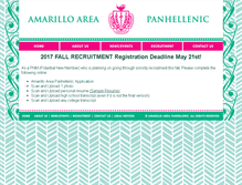 Tablet Screenshot of amarillopanhellenic.org